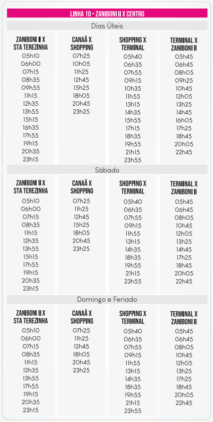 Horário de Ônibus Mogi Guaçu